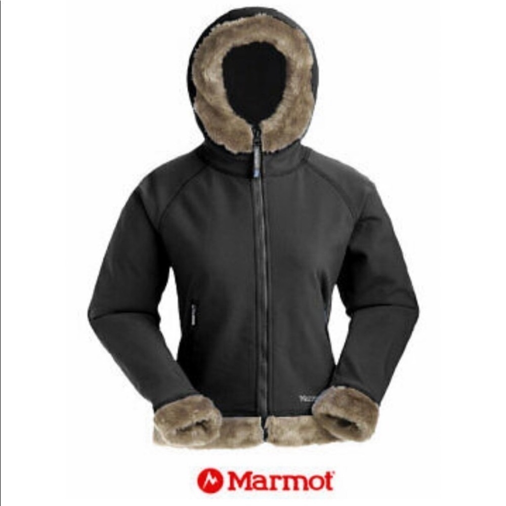 Marmot faux fur trimmed jacket